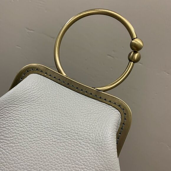 Handsewn Vintage Oriental Style Genuine Leather Kisslock Wristlet/Crossbody - Picture 9 of 13